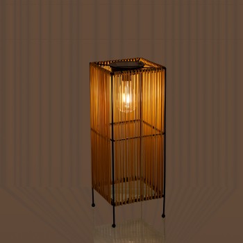 Lampada Solare Da Terra Con Lampadina Al Tungsteno En Ferro/pp+pe 19x19x70cm. Tempo Di Funzionam.:6 Ore Dopo Carica Comp