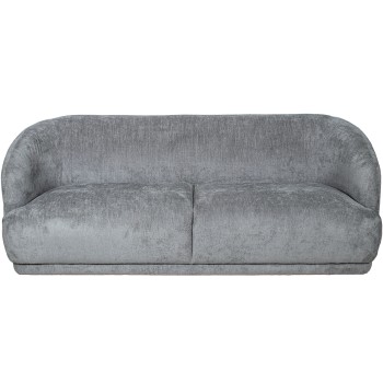 3 Seater Sofa In Grey Fabric 203x93x72cm