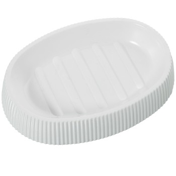 Jabonera Acrilica Blanca 13x9x2,5 Cm.