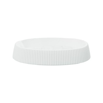 Jabonera Acrilica Blanca 13x9x2,5 Cm.