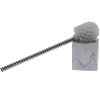 Porte-brosse À Wc En Acrylique - Finition Marbre- _9,5x9,5x40cm
