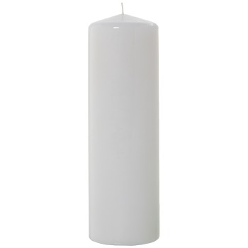 Vela Cera Blanca 25 Cm Ø8x25cm, Duración 125h. Aprox