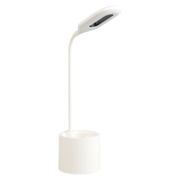 Usb Recheargable Table Lamp 10x10x41cm White Colour, Abs+sililicone