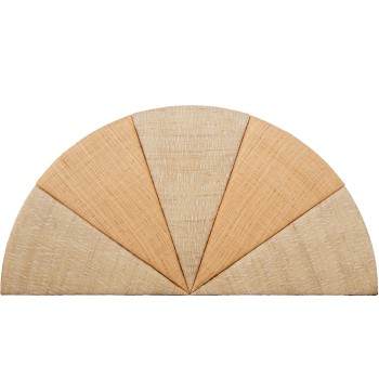 Cabecero Cama Ratan Acolchado Trasera Madera 160x4x81cm